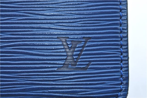 Authentic Louis Vuitton Epi Riviera Hand Bag Blue M48185 LV J1824