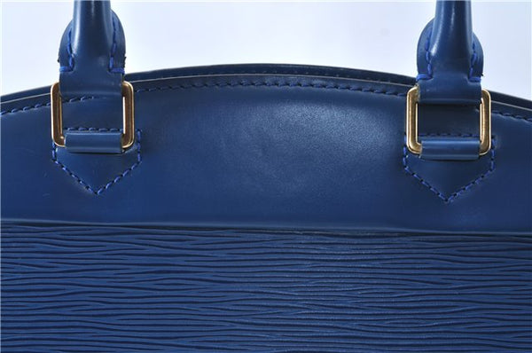 Authentic Louis Vuitton Epi Riviera Hand Bag Blue M48185 LV J1824
