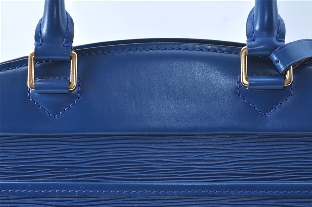 Authentic Louis Vuitton Epi Riviera Hand Bag Blue M48185 LV J1824