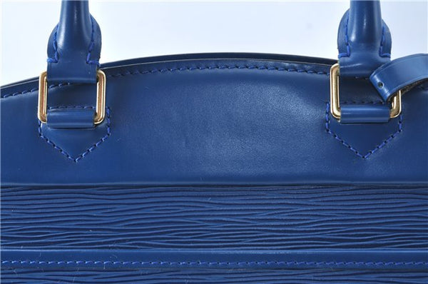 Authentic Louis Vuitton Epi Riviera Hand Bag Blue M48185 LV J1824