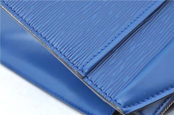 Authentic Louis Vuitton Epi Riviera Hand Bag Blue M48185 LV J1824