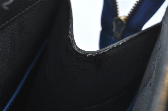 Authentic Louis Vuitton Epi Riviera Hand Bag Blue M48185 LV J1824