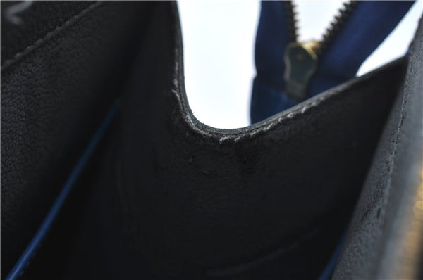 Authentic Louis Vuitton Epi Riviera Hand Bag Blue M48185 LV J1824