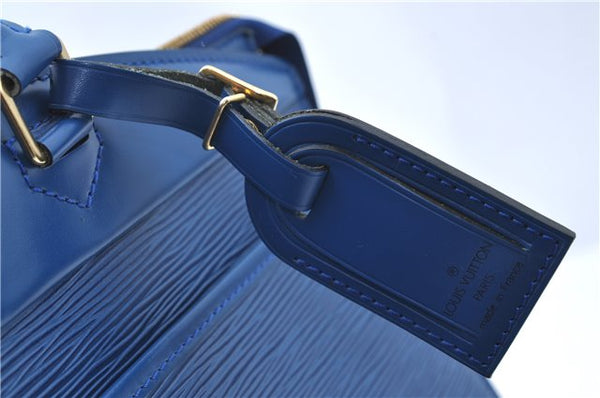 Authentic Louis Vuitton Epi Riviera Hand Bag Blue M48185 LV J1824
