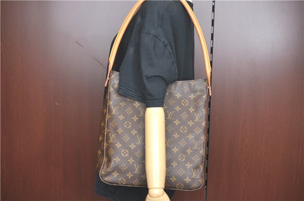 Authentic Louis Vuitton Monogram Looping GM Shoulder Bag M51145 LV J1827