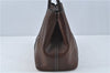 Authentic HERMES Garden Party MM Shoulder Tote Bag Leather Brown J1829