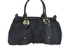 Auth GUCCI Interlocking G Shoulder Tote Bag GG Canvas Leather 223954 Black J1831