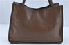 Authentic GUCCI Horsebit Shoulder Tote Bag Leather 623694 Brown J1832