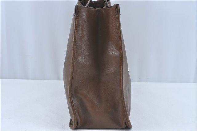 Authentic GUCCI Horsebit Shoulder Tote Bag Leather 623694 Brown J1832