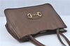 Authentic GUCCI Horsebit Shoulder Tote Bag Leather 623694 Brown J1832