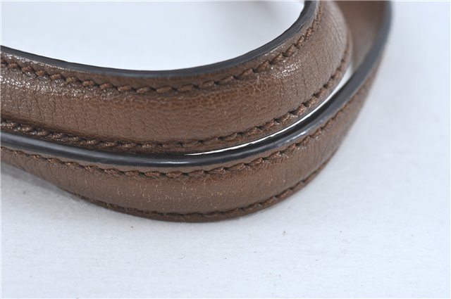 Authentic GUCCI Horsebit Shoulder Tote Bag Leather 623694 Brown J1832