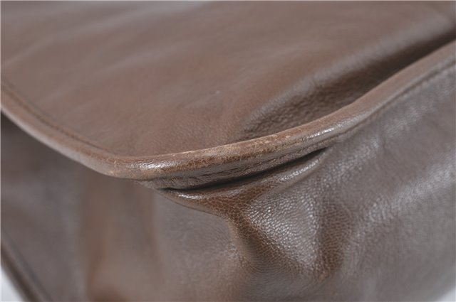 Authentic GUCCI Horsebit Shoulder Tote Bag Leather 623694 Brown J1832