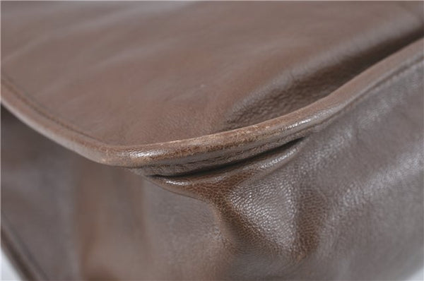 Authentic GUCCI Horsebit Shoulder Tote Bag Leather 623694 Brown J1832