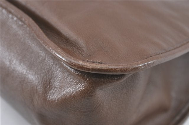 Authentic GUCCI Horsebit Shoulder Tote Bag Leather 623694 Brown J1832