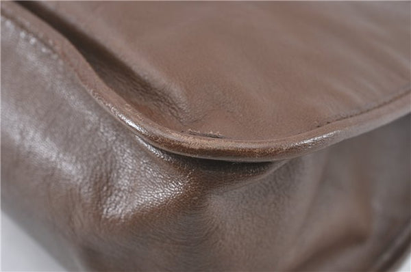 Authentic GUCCI Horsebit Shoulder Tote Bag Leather 623694 Brown J1832