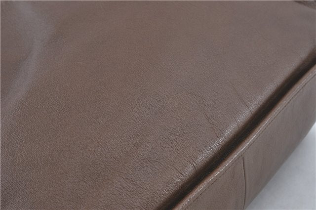 Authentic GUCCI Horsebit Shoulder Tote Bag Leather 623694 Brown J1832