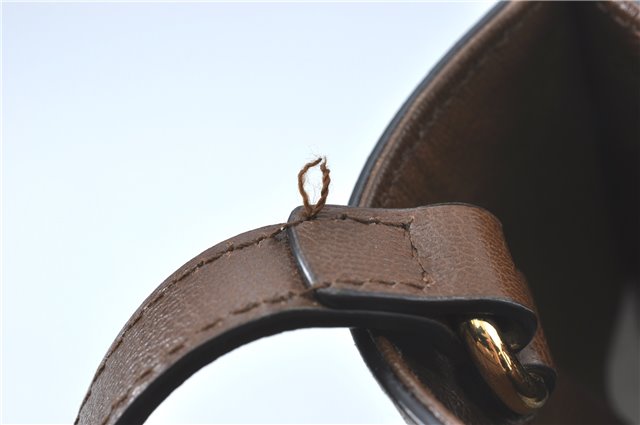 Authentic GUCCI Horsebit Shoulder Tote Bag Leather 623694 Brown J1832