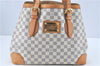 Auth Louis Vuitton Damier Azur Hampstead MM Shoulder Tote Bag N51206 LV J1833