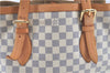 Auth Louis Vuitton Damier Azur Hampstead MM Shoulder Tote Bag N51206 LV J1833