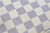 Auth Louis Vuitton Damier Azur Hampstead MM Shoulder Tote Bag N51206 LV J1833