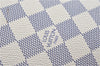 Auth Louis Vuitton Damier Azur Hampstead MM Shoulder Tote Bag N51206 LV J1833