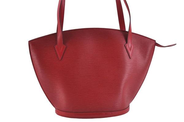 Auth Louis Vuitton Epi Saint Jacques Shopping Shoulder Bag Red M52267 LV J1835
