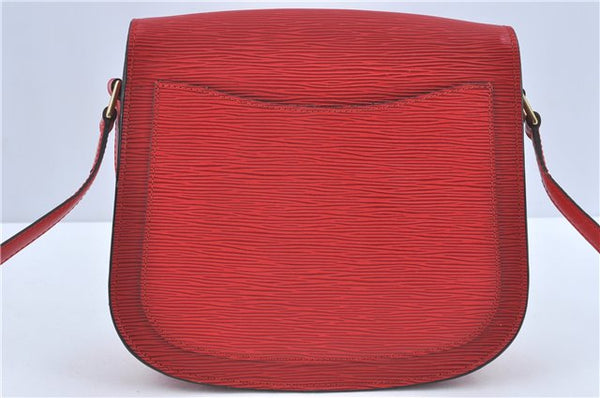 Auth Louis Vuitton Epi Saint Cloud GM Shoulder Cross Bag Red M52197 LV J1836