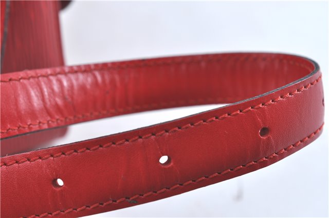 Auth Louis Vuitton Epi Saint Cloud GM Shoulder Cross Bag Red M52197 LV J1836