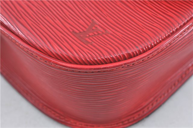 Auth Louis Vuitton Epi Saint Cloud GM Shoulder Cross Bag Red M52197 LV J1836