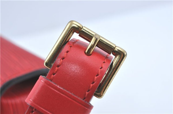 Auth Louis Vuitton Epi Saint Cloud GM Shoulder Cross Bag Red M52197 LV J1836