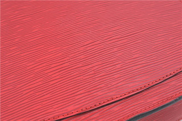 Auth Louis Vuitton Epi Saint Cloud GM Shoulder Cross Bag Red M52197 LV J1836