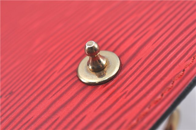 Auth Louis Vuitton Epi Saint Cloud GM Shoulder Cross Bag Red M52197 LV J1836