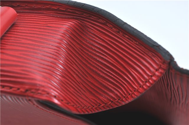 Auth Louis Vuitton Epi Saint Cloud GM Shoulder Cross Bag Red M52197 LV J1836