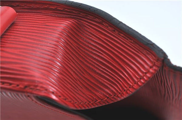 Auth Louis Vuitton Epi Saint Cloud GM Shoulder Cross Bag Red M52197 LV J1836