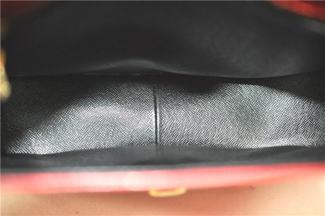 Auth Louis Vuitton Epi Saint Cloud GM Shoulder Cross Bag Red M52197 LV J1836