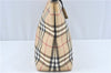 Authentic BURBERRY Vintage Nova Check Tote Shoulder Bag PVC Leather Beige J1838