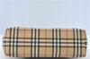 Authentic BURBERRY Vintage Nova Check Tote Shoulder Bag PVC Leather Beige J1838