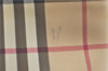 Authentic BURBERRY Vintage Nova Check Tote Shoulder Bag PVC Leather Beige J1838