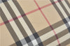 Authentic BURBERRY Vintage Nova Check Tote Shoulder Bag PVC Leather Beige J1838