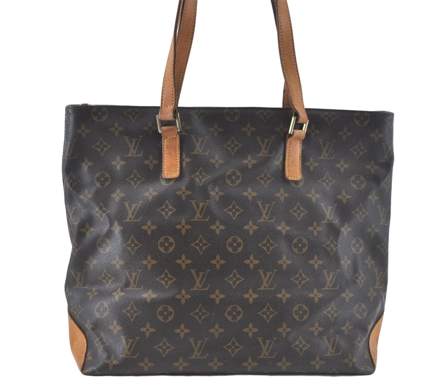 Authentic Louis Vuitton Monogram Cabas Mezzo Tote Bag M51151 LV J1842