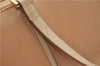 Authentic BURBERRY Vintage Leather Hand Bag Purse Beige J1846