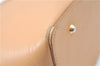 Authentic BURBERRY Vintage Leather Hand Bag Purse Beige J1846