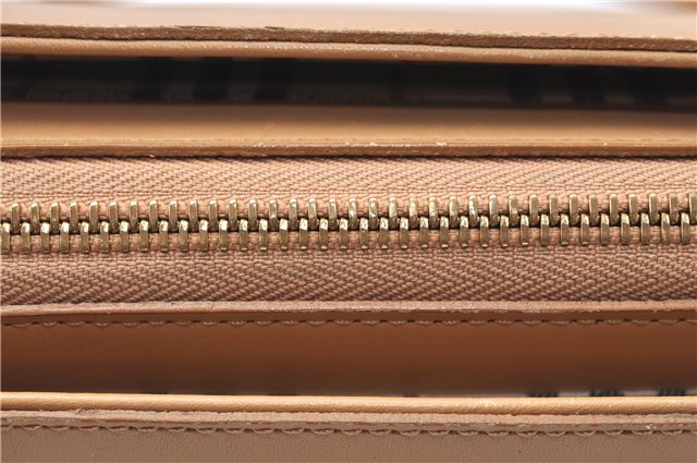 Authentic BURBERRY Vintage Leather Hand Bag Purse Beige J1846