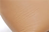 Authentic BURBERRY Vintage Leather Hand Bag Purse Beige J1846
