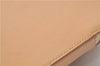 Authentic BURBERRY Vintage Leather Hand Bag Purse Beige J1846