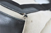 Auth BALENCIAGA Navy Caba S Hand Bag Canvas Leather 339933 White Black J1847