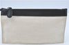 Auth BALENCIAGA Navy Caba S Hand Bag Canvas Leather 339933 White Black J1847