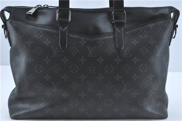 Auth Louis Vuitton Monogram Eclipse Briefcase Explorer Black M40566 LV J1849