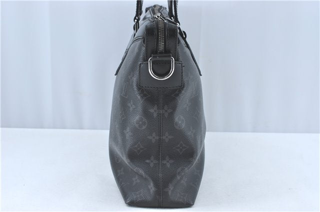 Auth Louis Vuitton Monogram Eclipse Briefcase Explorer Black M40566 LV J1849