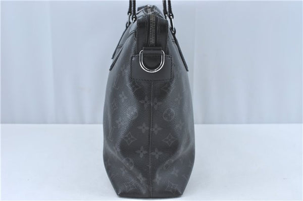 Auth Louis Vuitton Monogram Eclipse Briefcase Explorer Black M40566 LV J1849